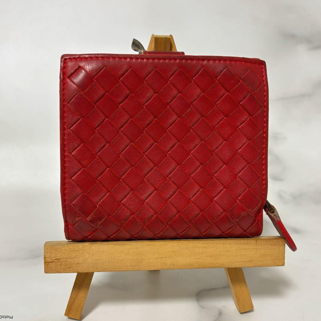 BottegaVeneta＊ボッテガヴェネタ＊折財布＊赤✨