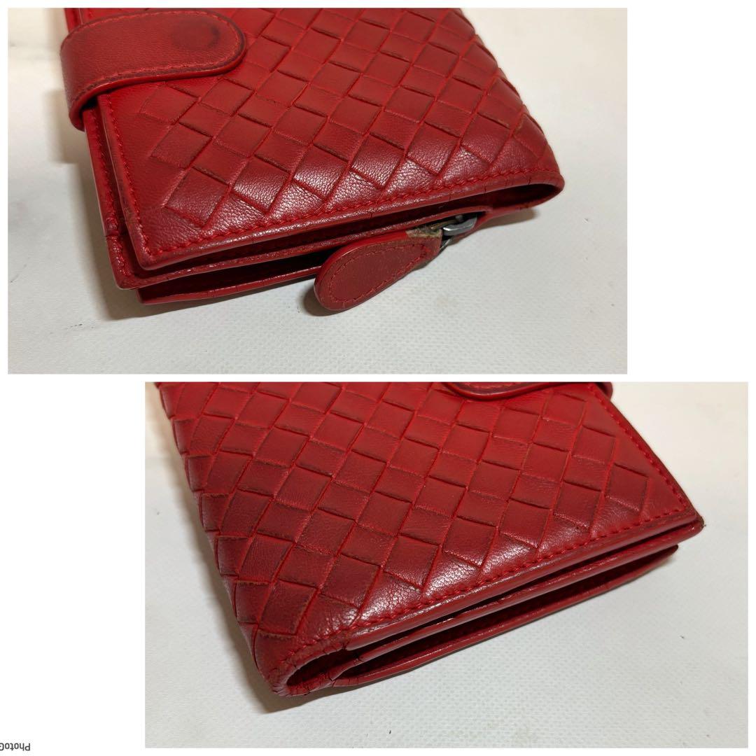 BottegaVeneta＊ボッテガヴェネタ＊折財布＊赤✨