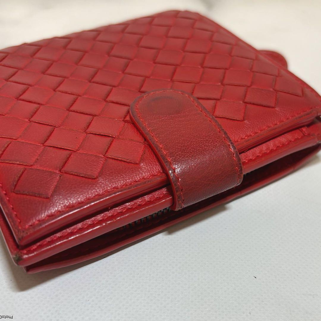 BottegaVeneta＊ボッテガヴェネタ＊折財布＊赤✨
