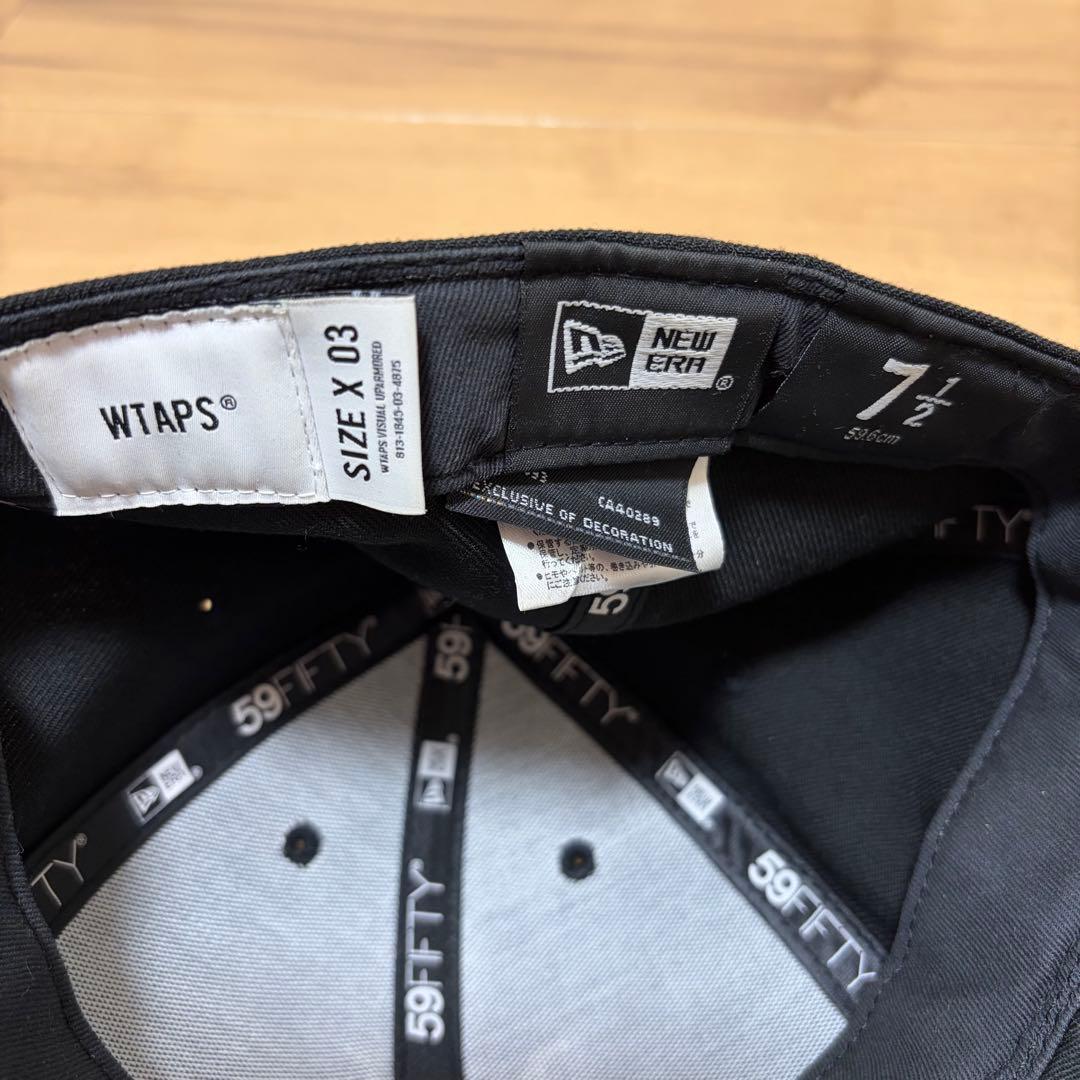 WTAPS NEWERAコラボ　59FIFTY キャップ ブラック 7 1/2