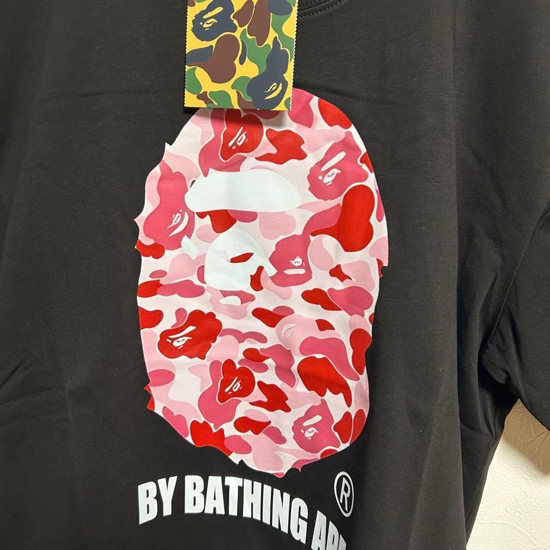 【新品未使用品】A BATHING APE カモフラージュTシャツ ブラック M