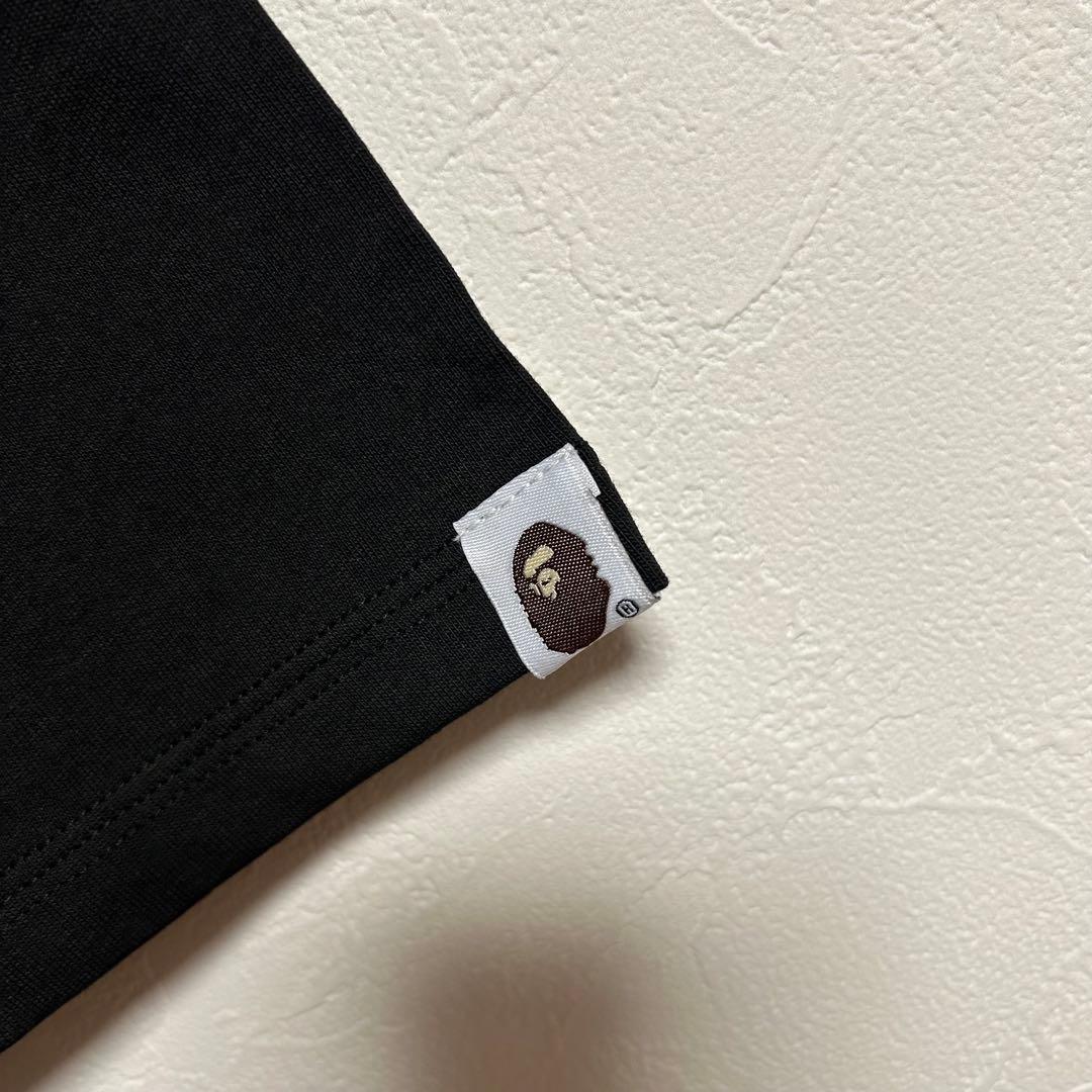 【新品未使用品】A BATHING APE カモフラージュTシャツ ブラック M