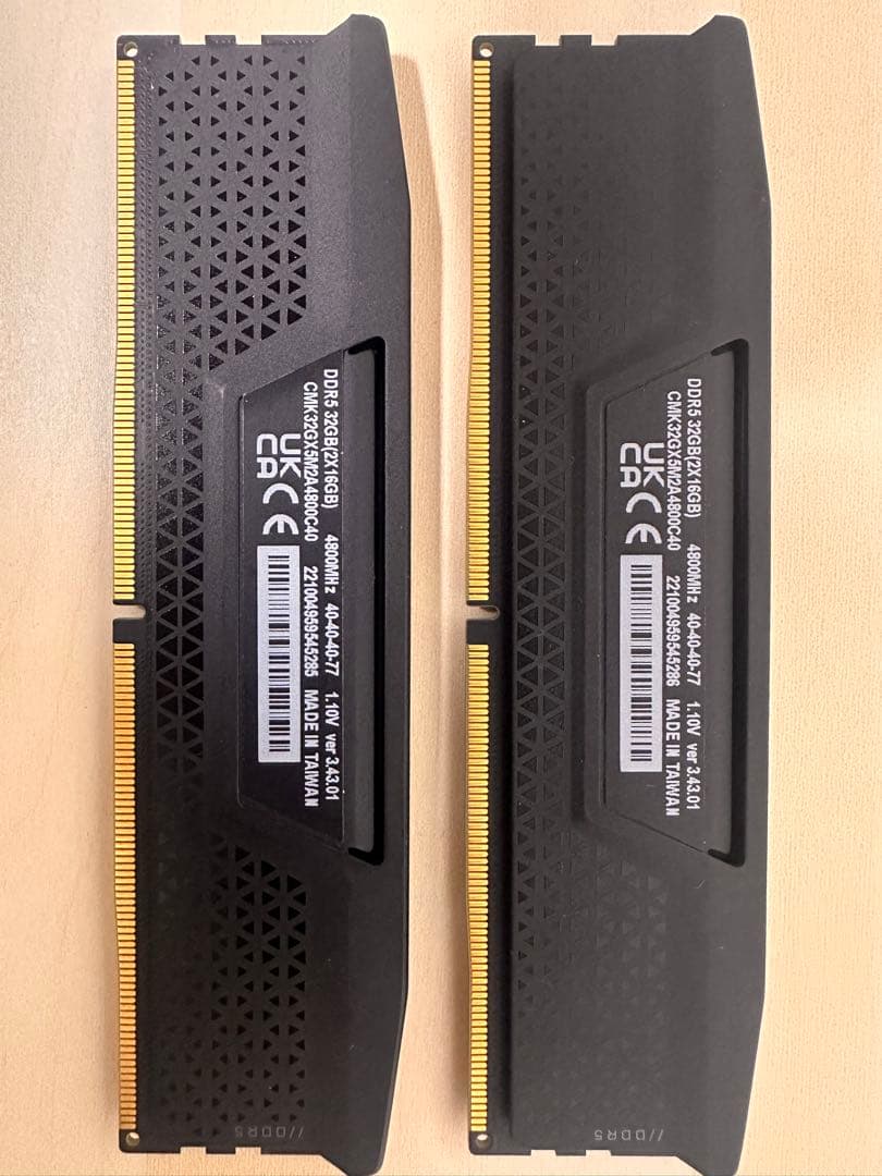 Corsair DDR5 32GB （16GB✖️2）4800MHz