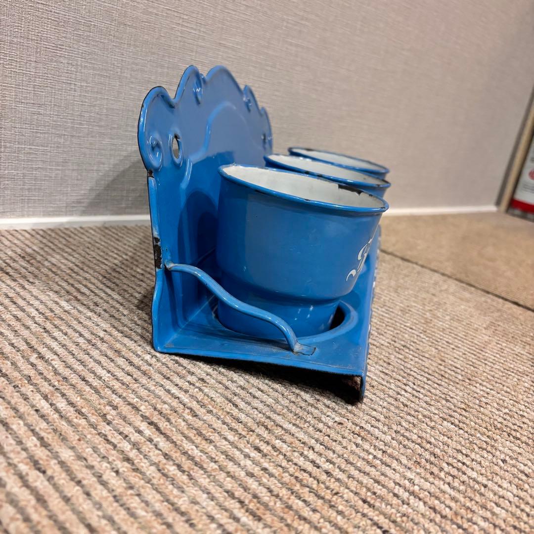 アンティーク　サボンラック　ブルー