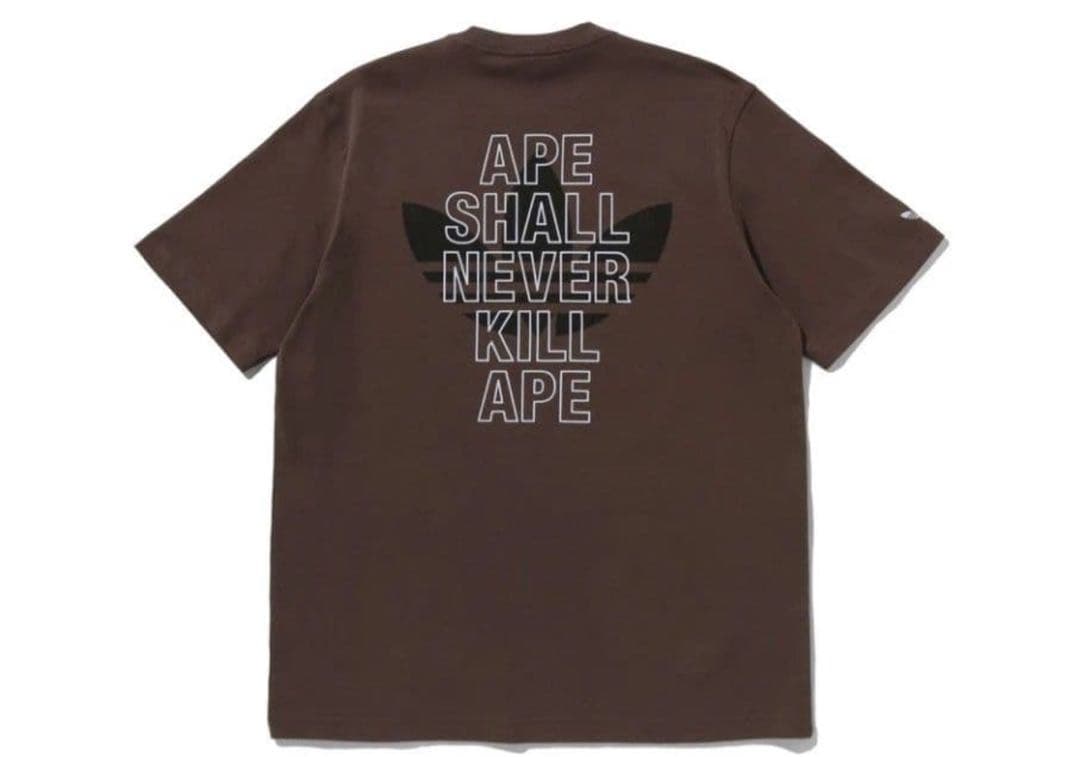 トップス A BATHING APE x adidas Ape Head Tee M