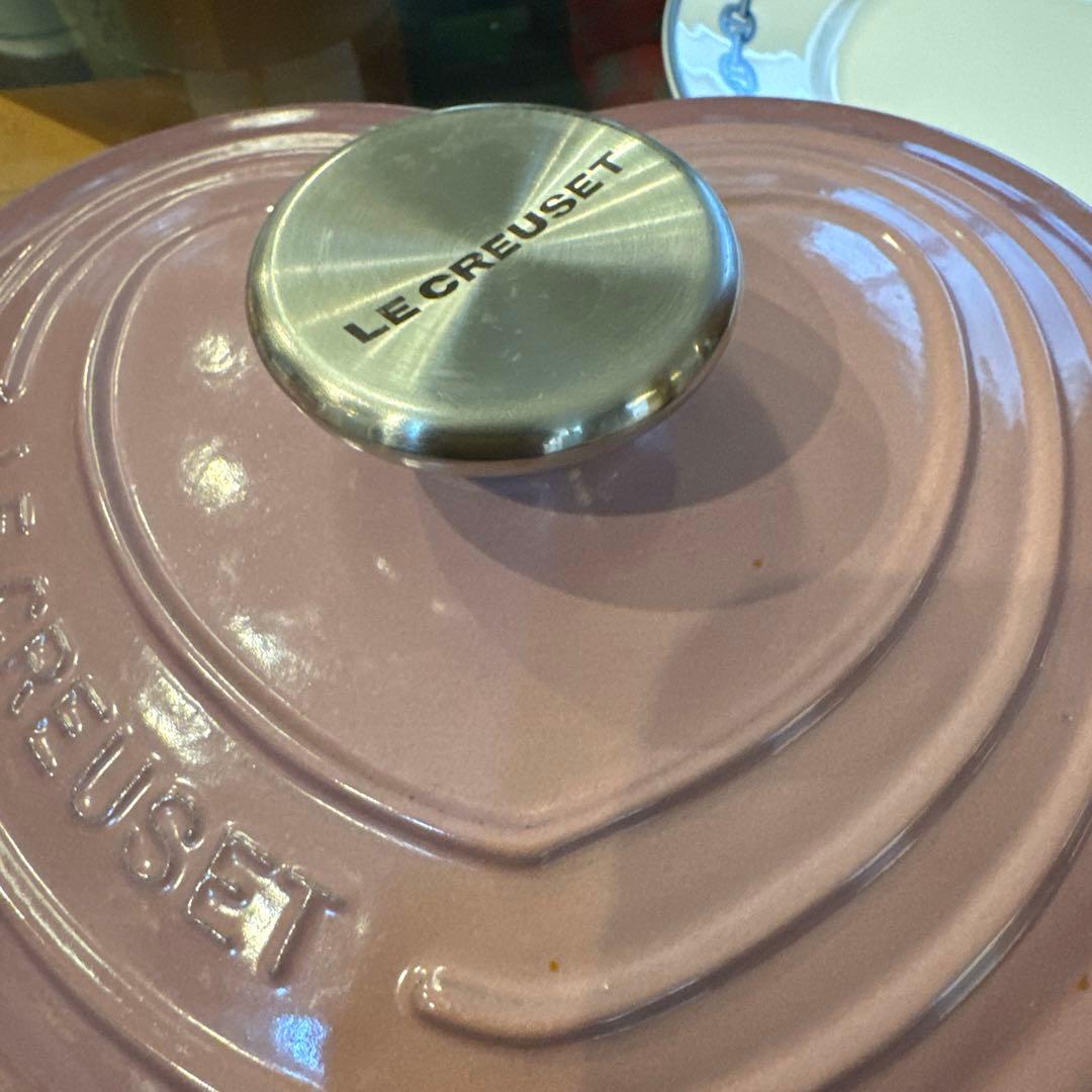LE CREUSET ハート型鍋 ピンク 約22cm
