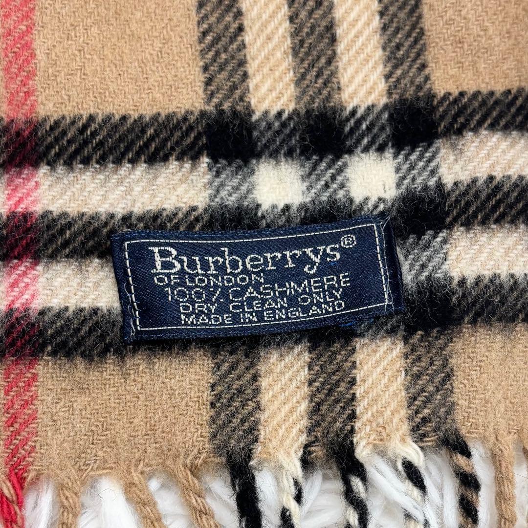 Burberry's カシミヤ100 マフラー ノバチェック ベージュ