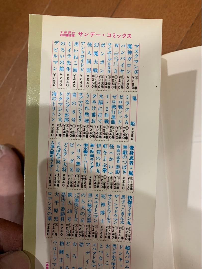 デビルマン全2巻　初版　秋田サンデーコミックス　非貸本　永井豪