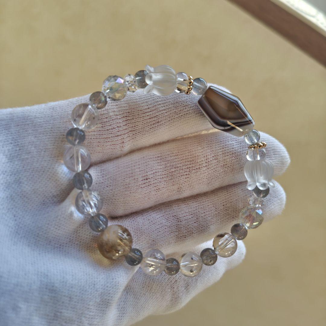 専用です♡瑪瑙、水晶、ラブラドライト、シトリンラダー
