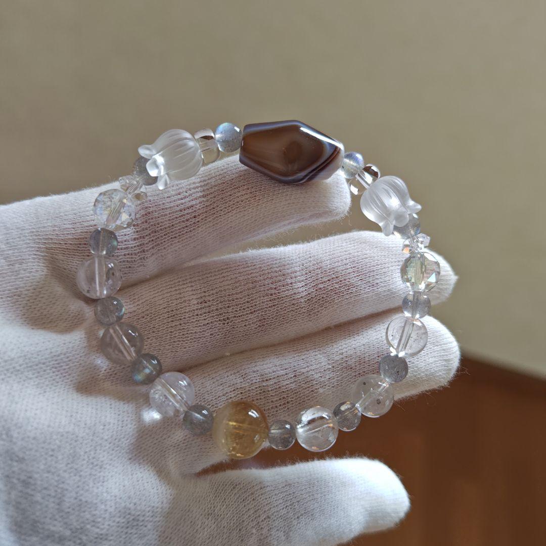 専用です♡瑪瑙、水晶、ラブラドライト、シトリンラダー