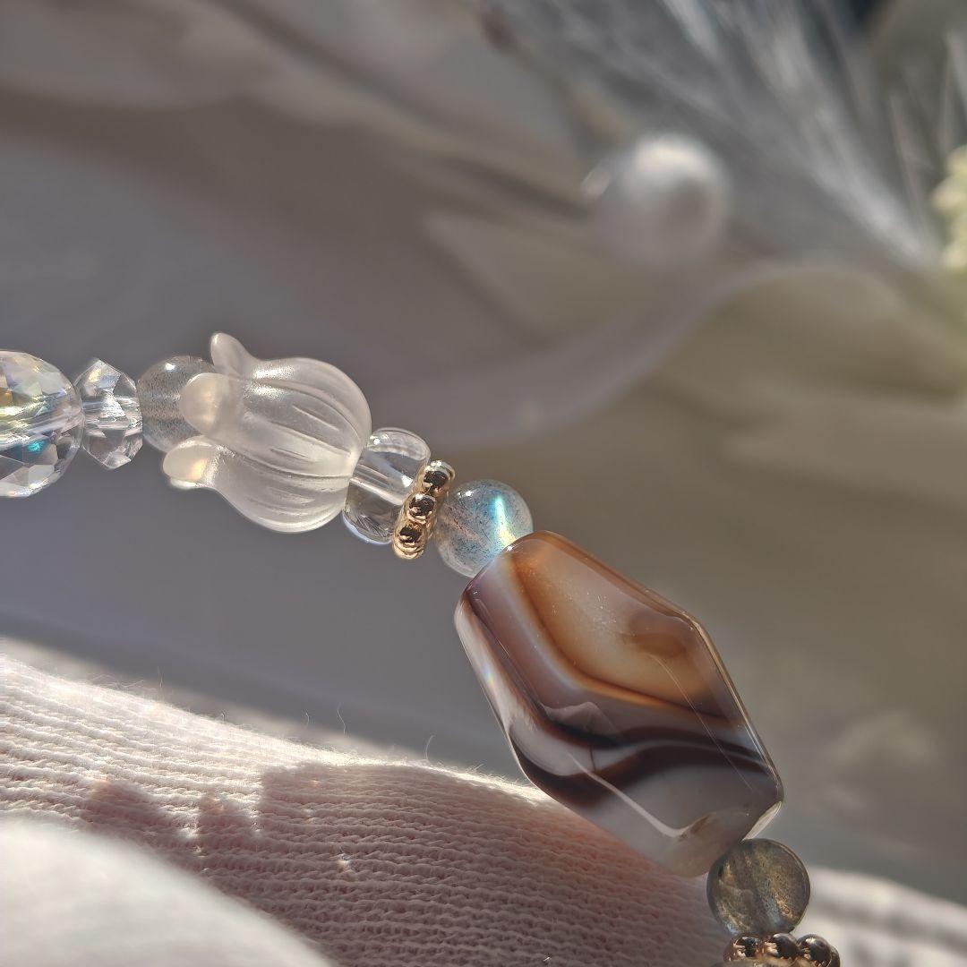 専用です♡瑪瑙、水晶、ラブラドライト、シトリンラダー
