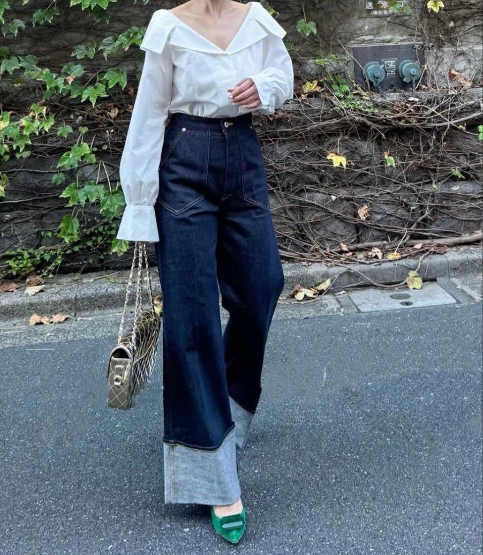 シーニュ cygne ロールアップデニム　Laetitia