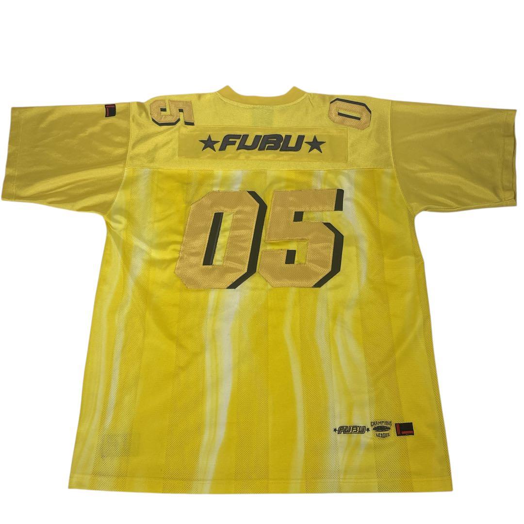 【最終価格】FUBU希少 FUBUSPORT ゲームシャツ 05 イエロー XL