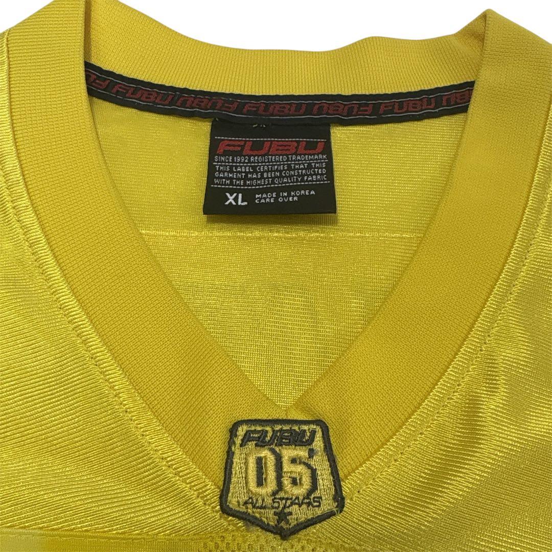 【最終価格】FUBU希少 FUBUSPORT ゲームシャツ 05 イエロー XL