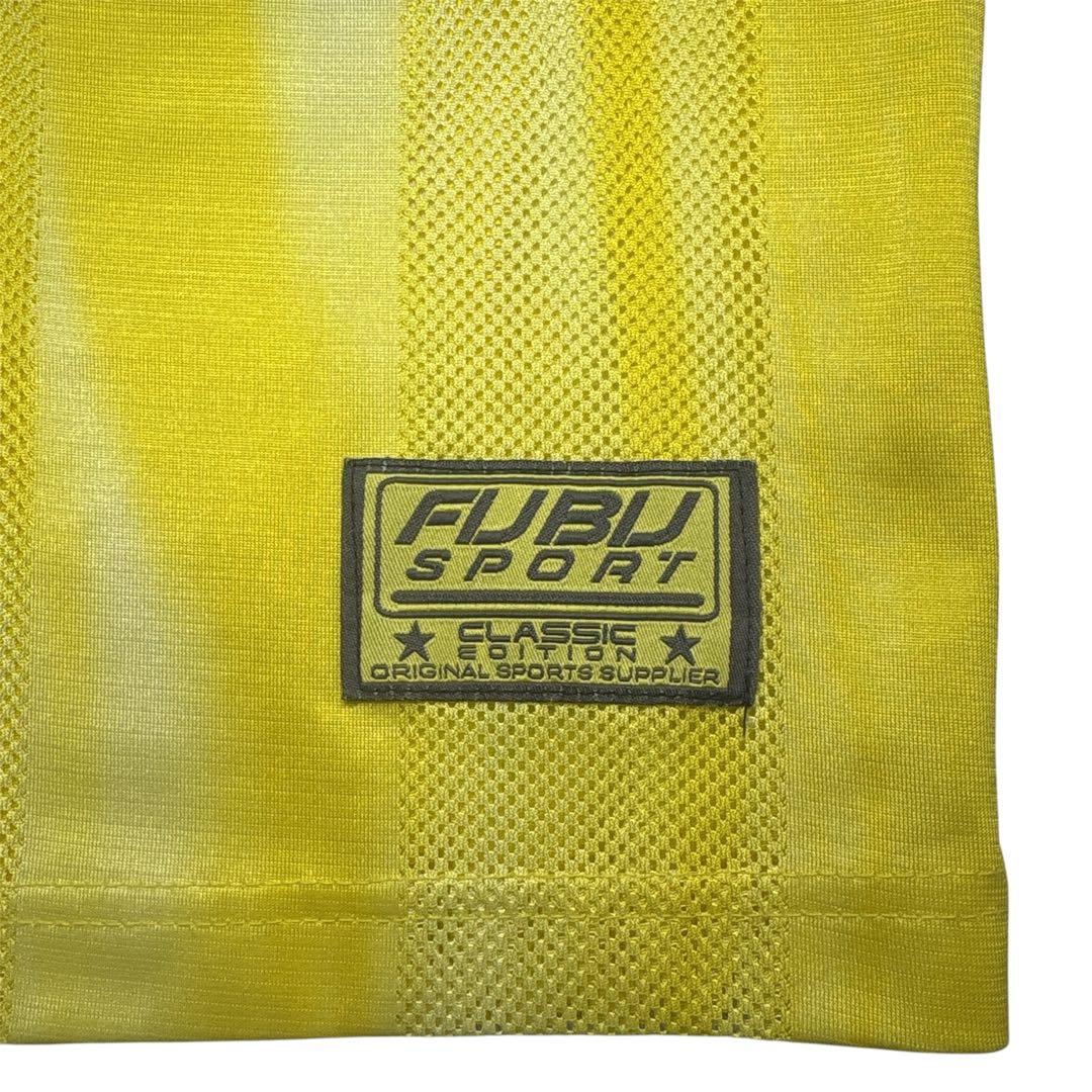 【最終価格】FUBU希少 FUBUSPORT ゲームシャツ 05 イエロー XL