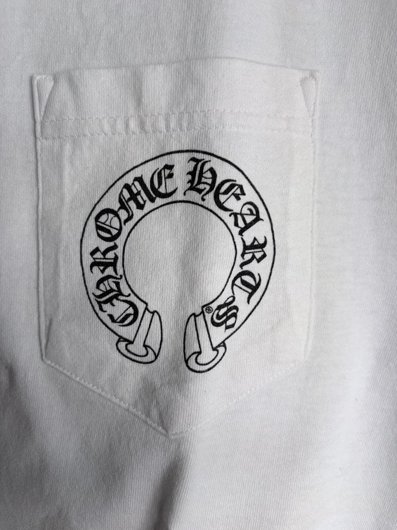 Chrome Hearts 半袖　ホースシューポケット　Tシャツ　ホワイト