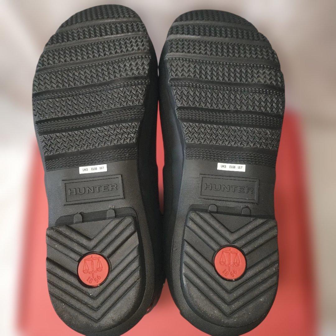 最終価格！着用1回のみ！ HUNTER ブラック 長靴 レインブーツ UK5