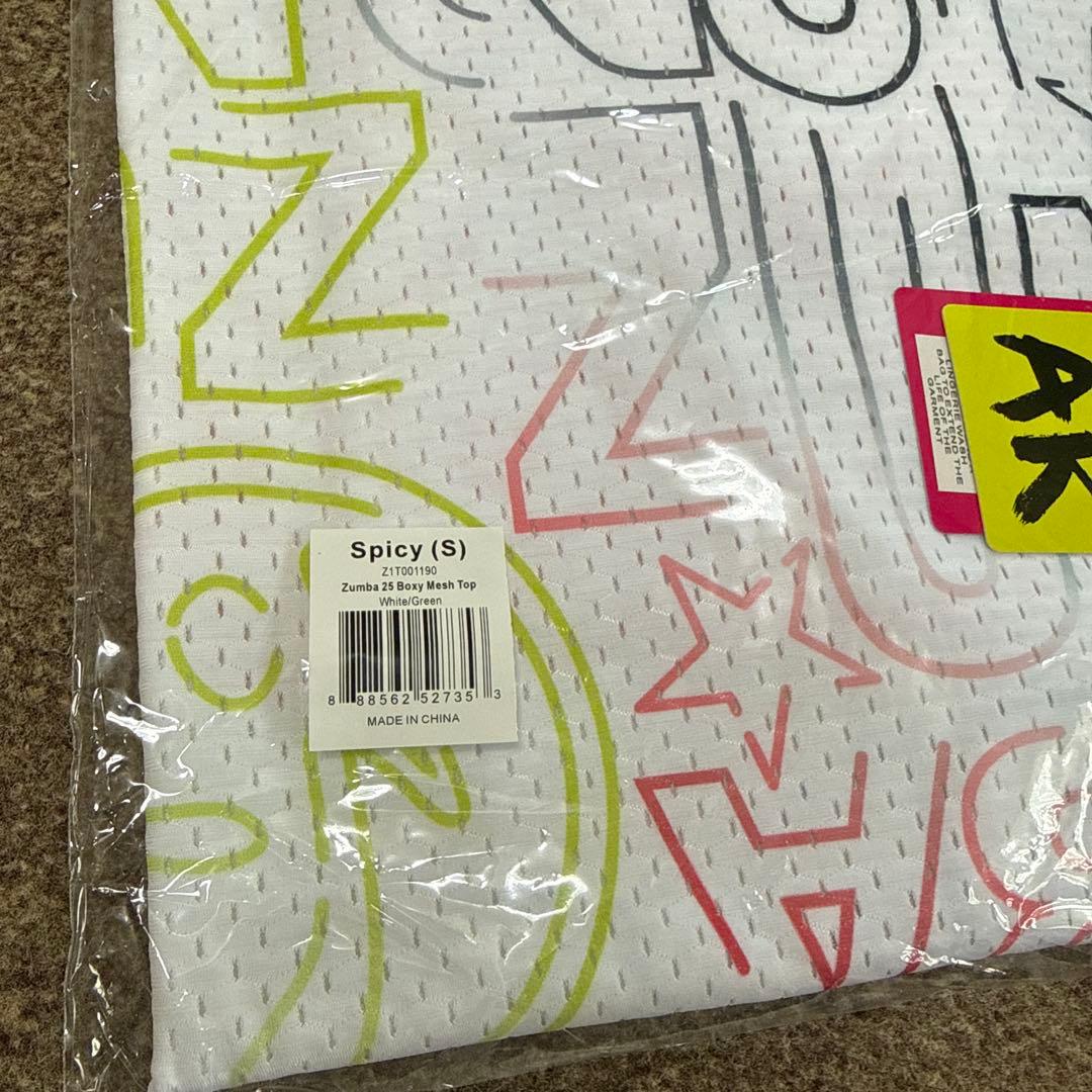正規品 新作 新品未開封 ZUMBA ZIN25周年 メッシュ Tシャツ S