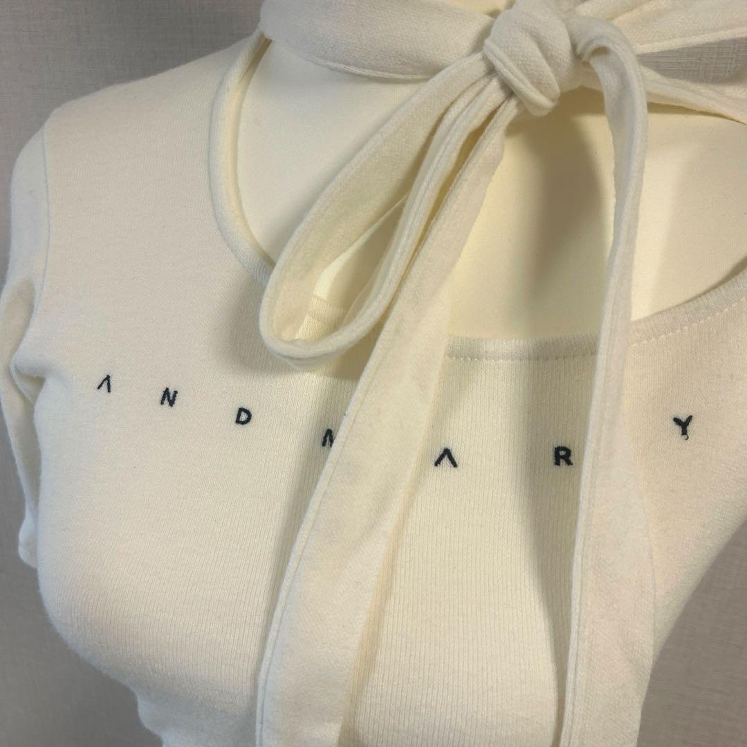 【即購入可】andmary Nanaribbon oneshouldertops