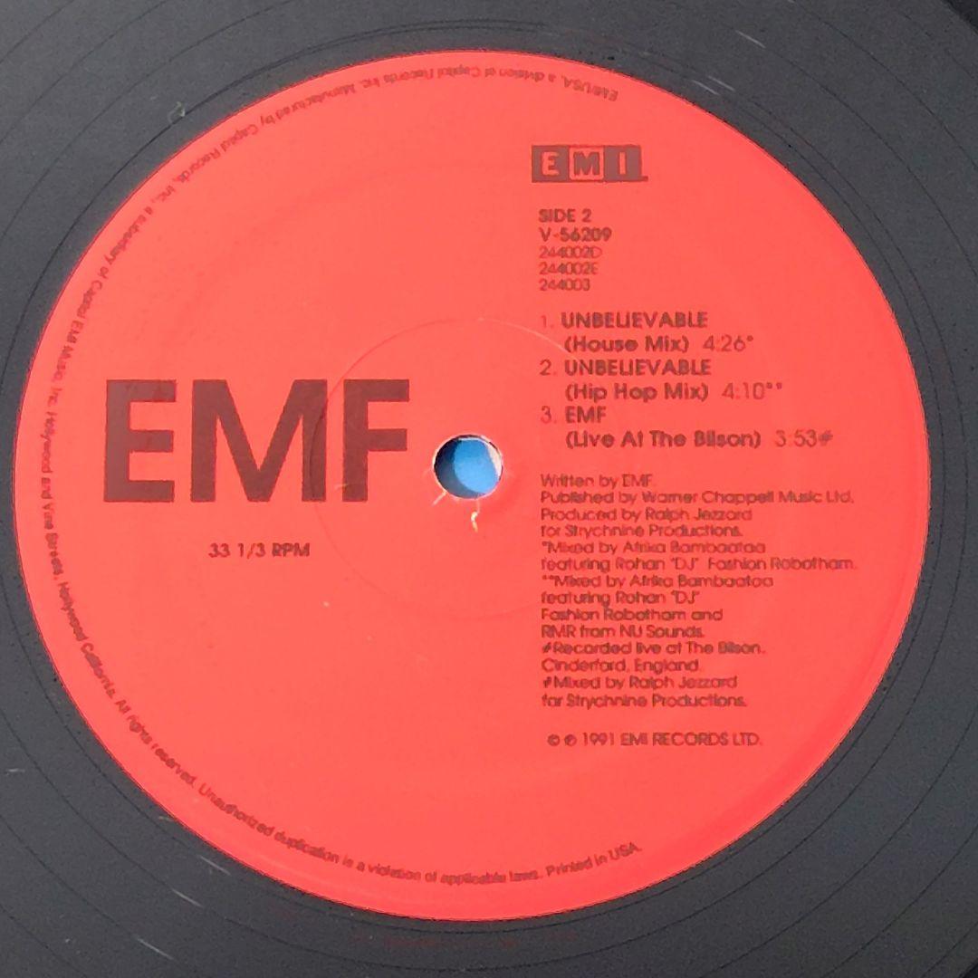 EMF / BELIEVABLE 12インチレコード 希少盤 入手困難 美盤