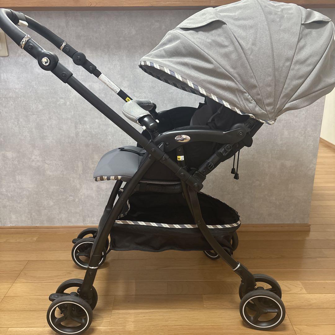 Aprica アップリカ ラクーナエアーコンパクト 限定モデル グレー 軽量