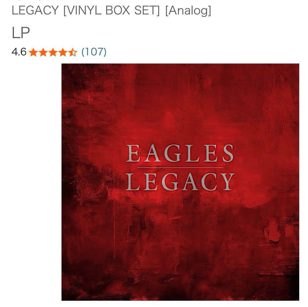 完売LPレコードEAGLESLEGACYVINYLBOX15枚 ¥78,980