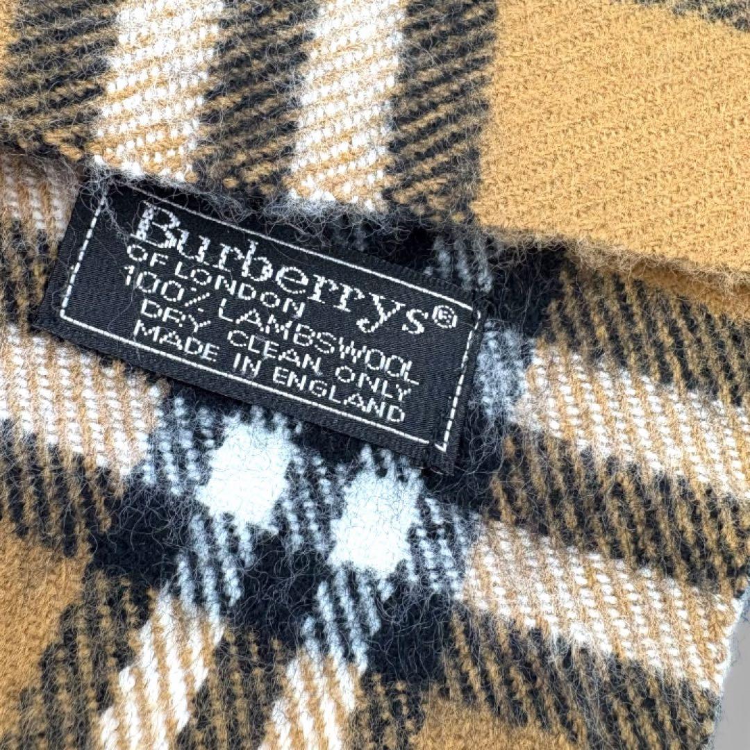【ヴィンテージ】Burberrys マフラー ノバチェック 英国製 ウール100