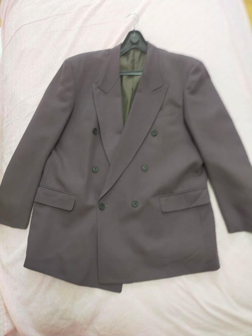 ダブルブレスト 紫 スーツ セット