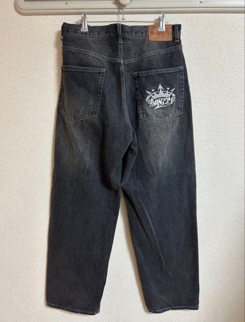 yumi　9090 黒デニムパンツ