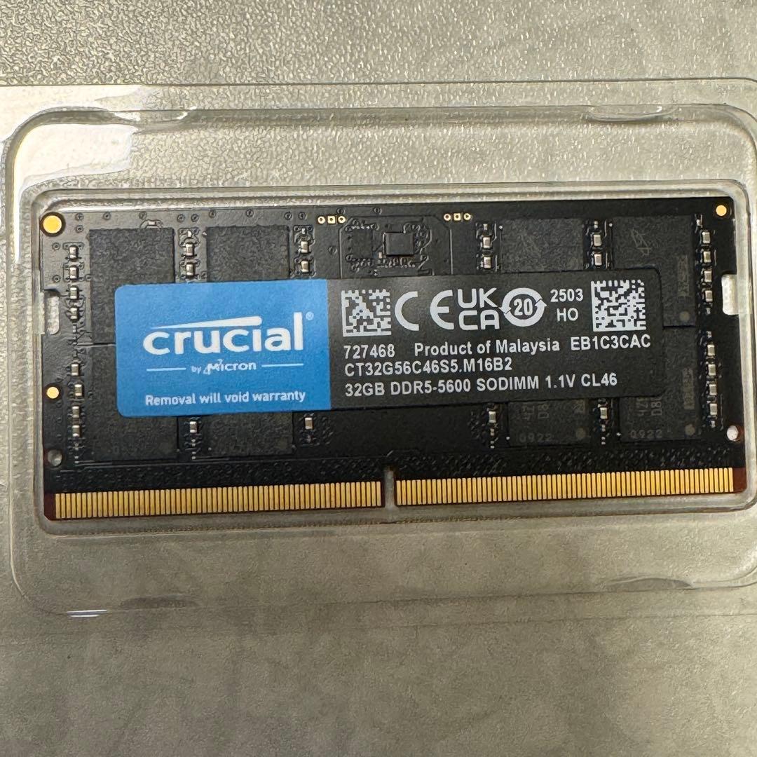 crucial DDR5-5600 SODIMM 32GB ×1