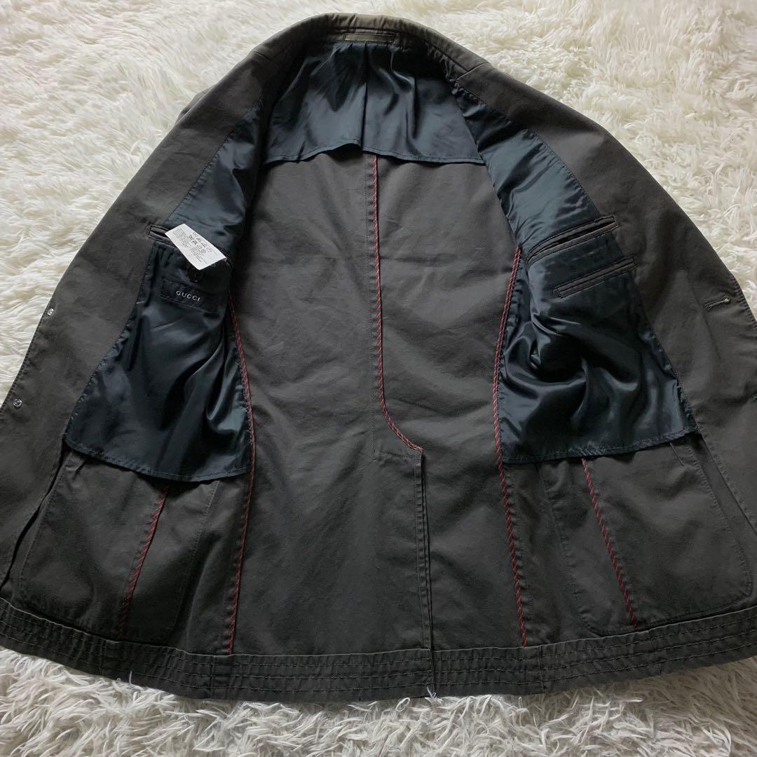 美品■GUCCI テーラードジャケット シェリーライン 46