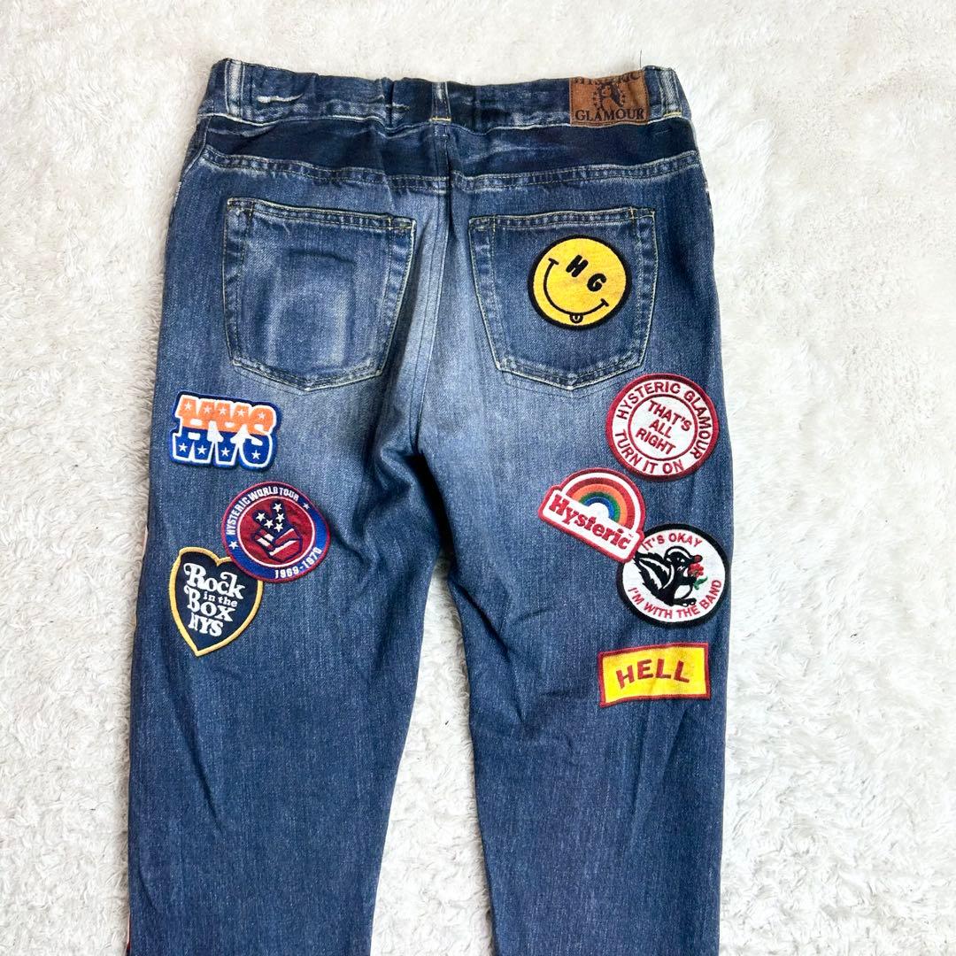 ヒステリックグラマーREBEL ROCK柄リバーシブルスウェットパンツ　2way