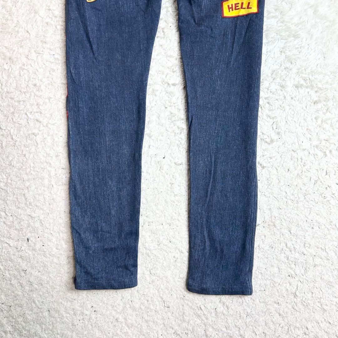 ヒステリックグラマーREBEL ROCK柄リバーシブルスウェットパンツ　2way