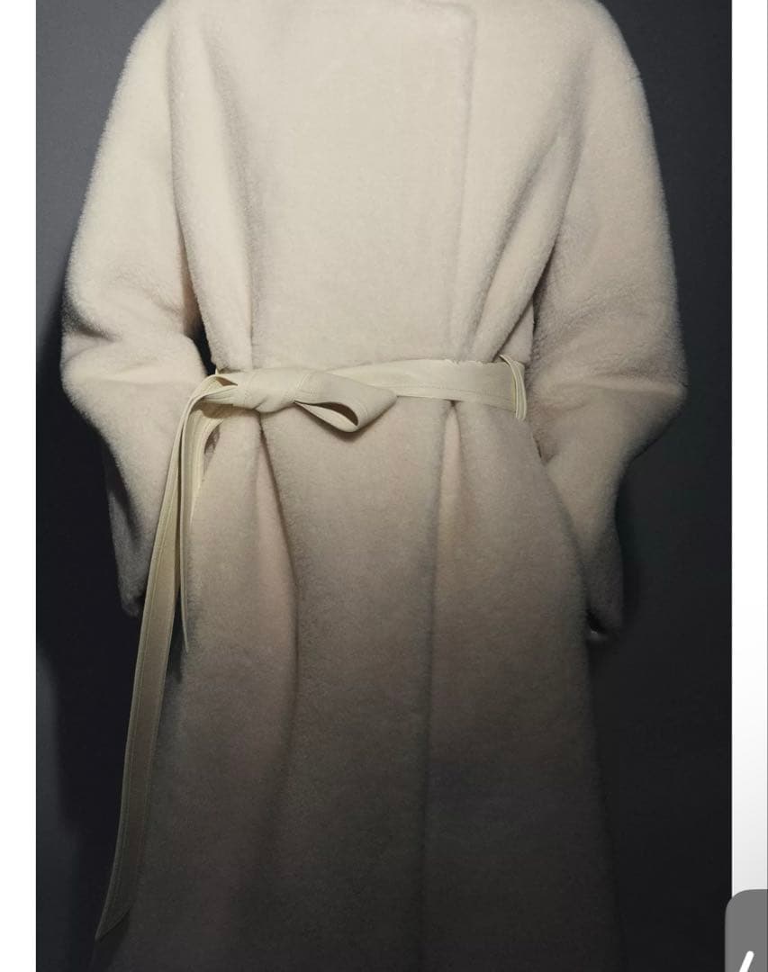 ZARA ZWコレクション フェイクファーコート S 新品 ロングファーコート
