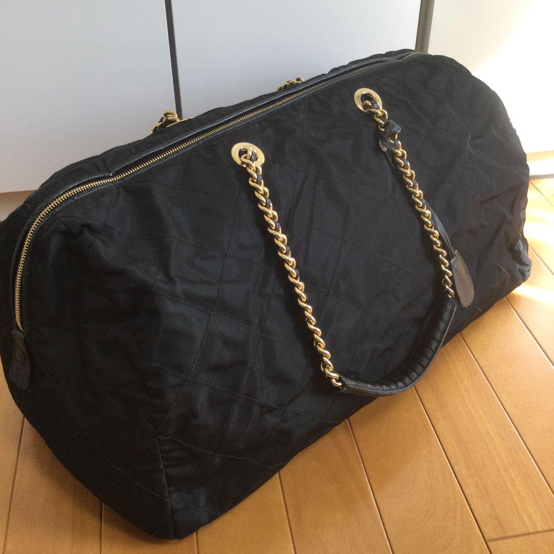 PRADA ボストンバッグ ナイロン キルティング 黒 サイズ大