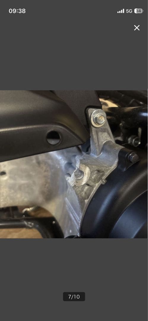 DIO110 JK03 エンジン 始動確認済み　マフラー取り付け部分割れあり