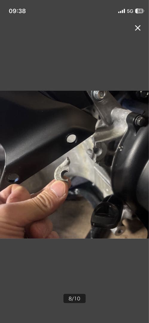 DIO110 JK03 エンジン 始動確認済み　マフラー取り付け部分割れあり