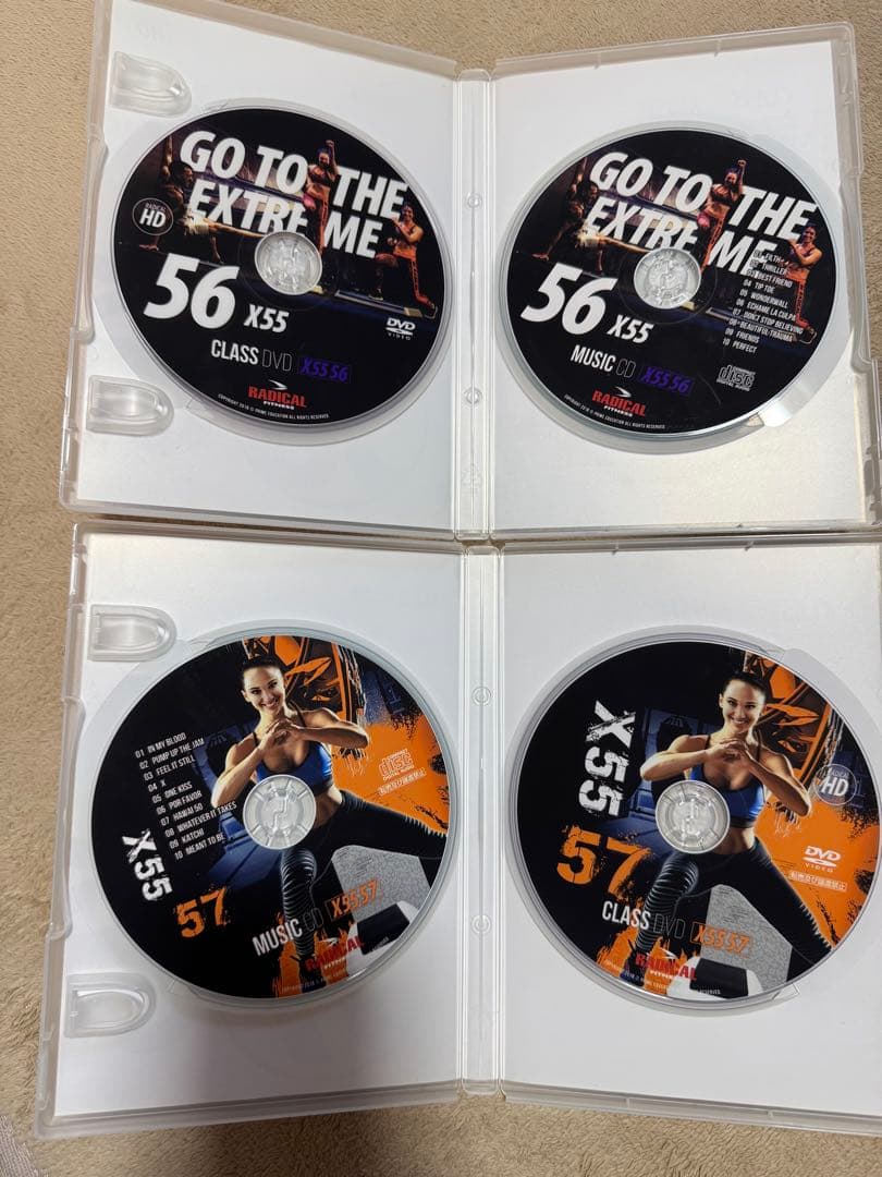 ラディカルフィットネスX55 No.56〜557CD&DVD