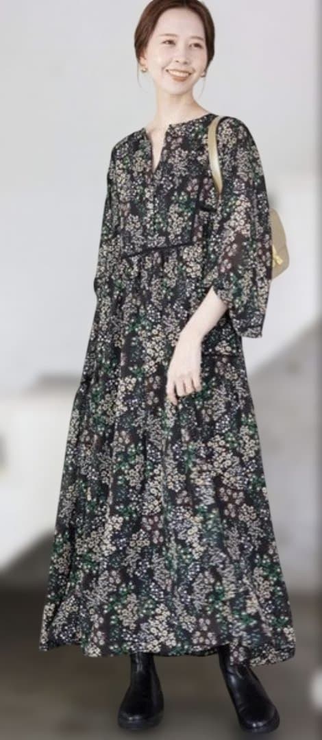 SLOBE IENA FLOWER PRINT ワンピース　Mサイズ