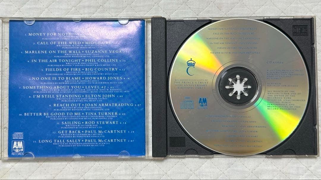 UK盤！クラプトン、ポール、エルトン、ロッド参加！プリンス・トラスト・コンサート