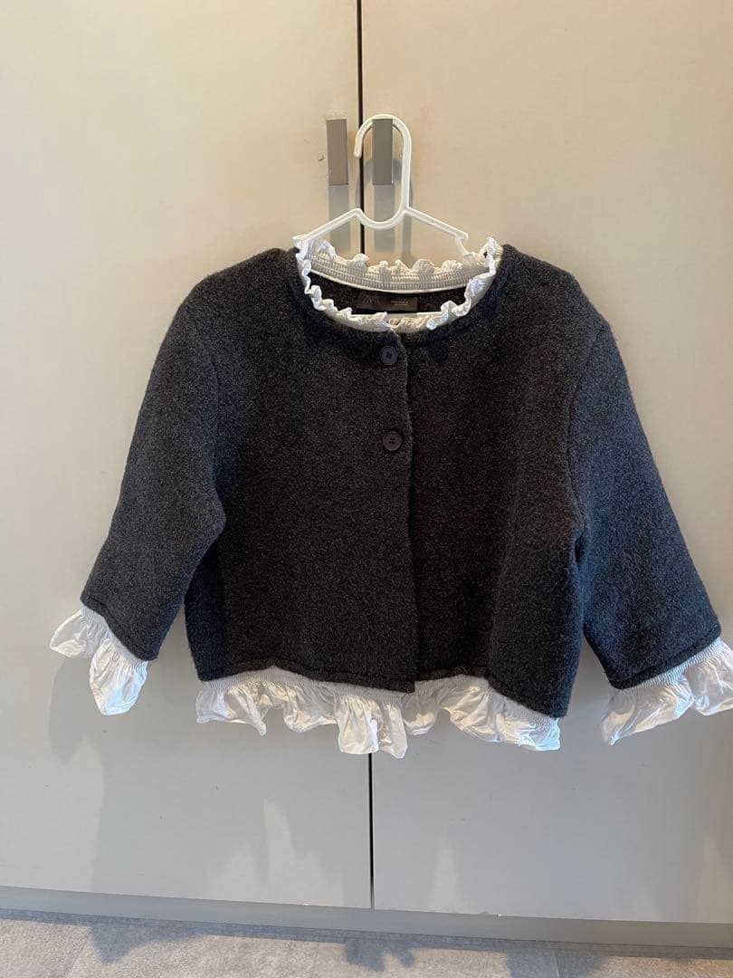 ちょこれーと　ZARA ポプリンコンビニットジャケット M