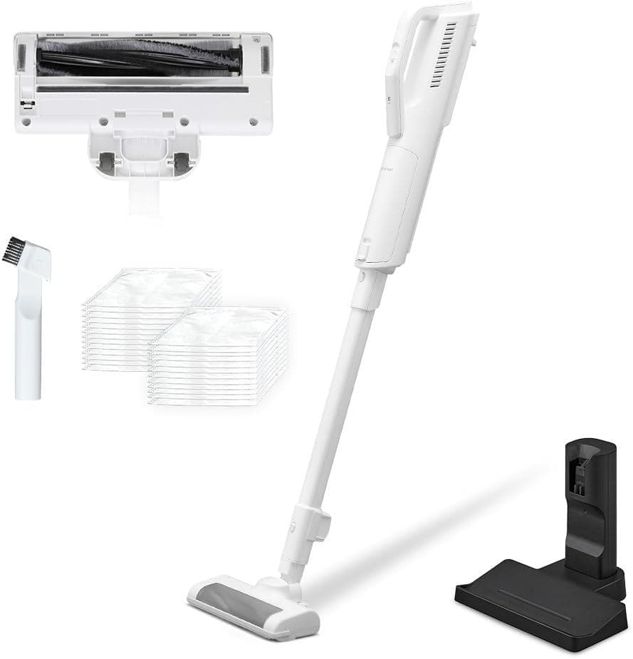アイリスオーヤマ 充電式紙パックスティッククリーナー SBD-77P-W