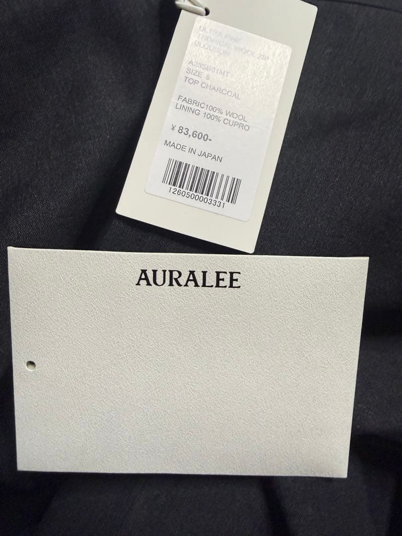 ジャケット・アウター AURALEE ULTRA FINE TROPICAL ZIP BLOUSON