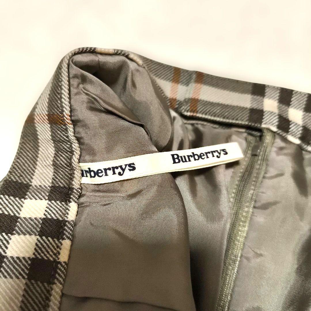 美品　BURBERRYS ノバチェック　プリーツロングスカート L
