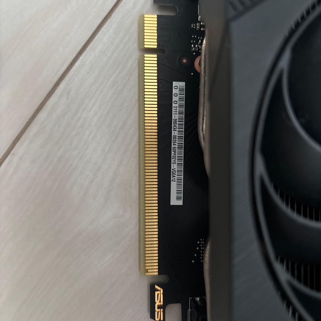 ASUS GEFORCE RTX3060 12G シングルファン