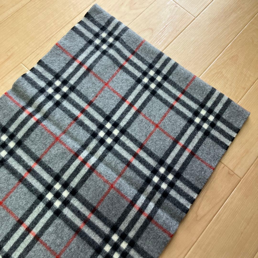 Burberrys カシミヤ マフラー グレー チェック