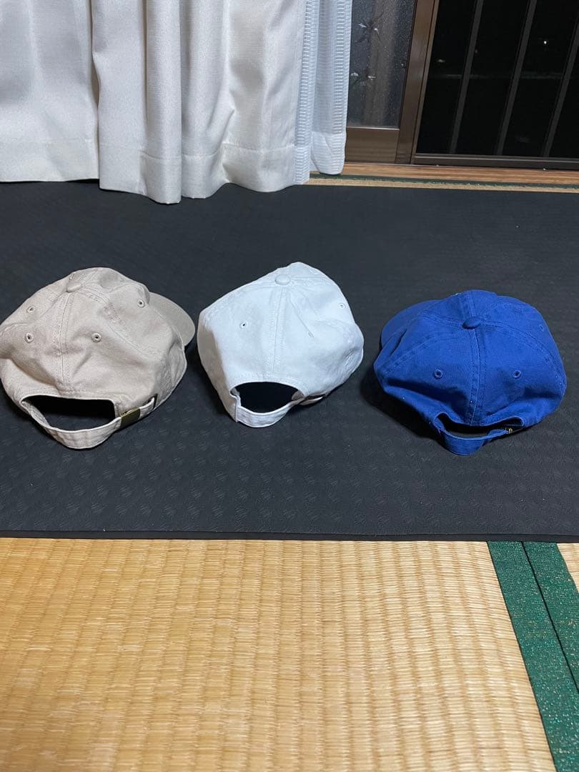 【もこう】 BOUTIQUE キャップ ホワイト ブルー ベージュ