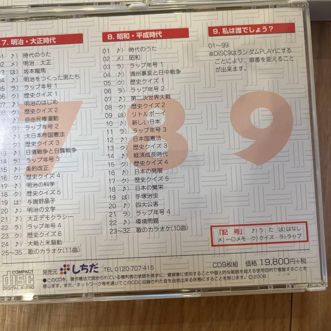 しちだ教育　れきし探訪 CDセット 1-9 小学生　歴史