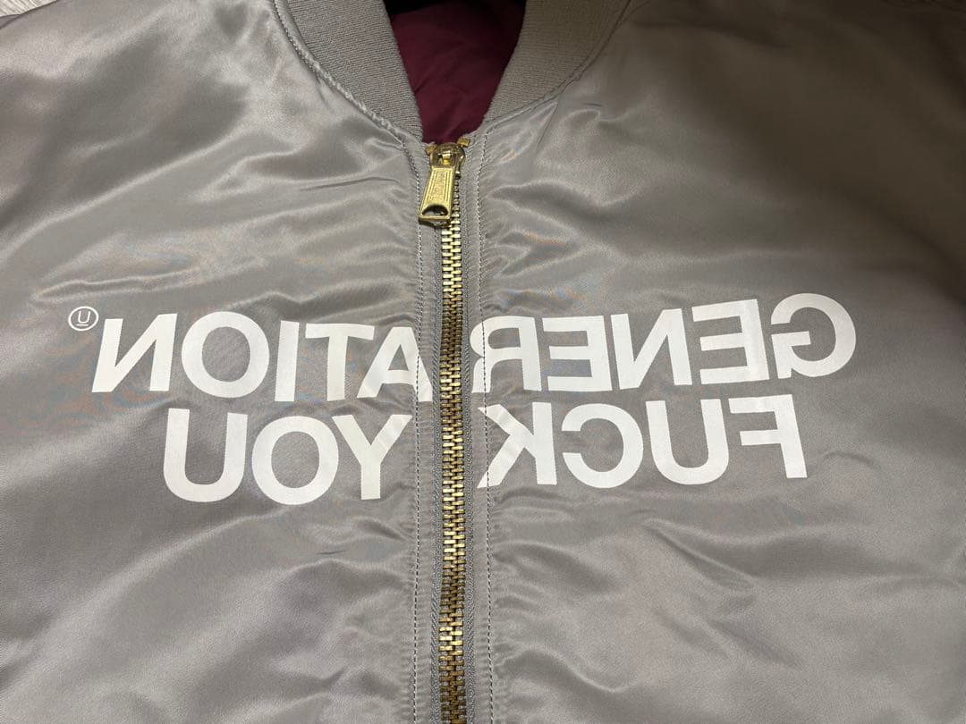 supreme UNDERCOVER MA-1 Lサイズ グレー　限定品