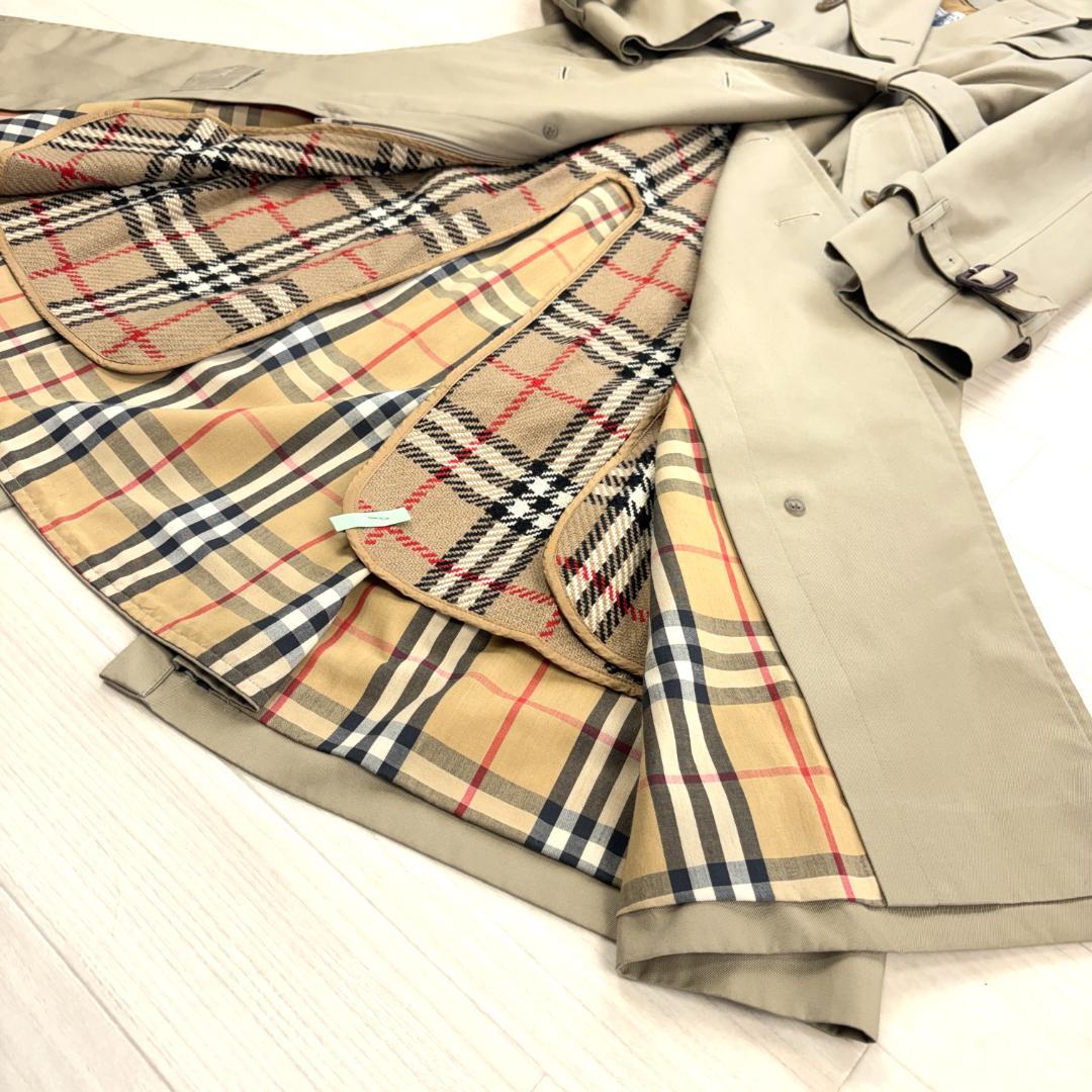 【極美品】バーバリー 英国製 Vintage トレンチコート ライナー チェック